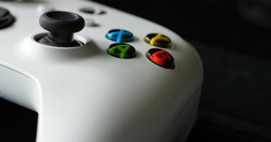 Focus on Xbox controller buttons highlighting gaming technology and design.
