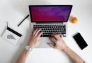 person using laptop computer